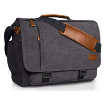 FR Fashion Co. 18.5&quot; Canvas Laptop Messenger Bag - £60.88 GBP+