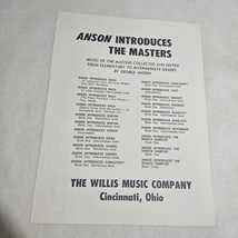 A Touchy Toccata Piano Solo by George Anson 1972 Sheet Music - £5.55 GBP