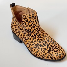 VIONIC Shoes Clara Leopard Print Calf Hair Leather Chelsea Bootie Women&#39;... - $44.99