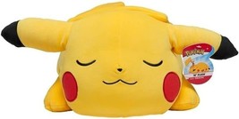 ⚡️ Pokemon Sleeping Laying Pikachu 18&quot; Plush Toy Soft Jumbo Pillow Buddy NEW - £23.62 GBP
