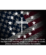 Circle of Star 3 Nail Cross in the Center Vinyl Decal US Seller US Made - $9.36 CAD - $24.54 CAD