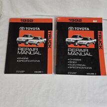 1992 Toyota Truck Shop Service Repair Manual Books Vol. 1 &amp; Vol. 2 OEM R... - $3,128.17 MXN