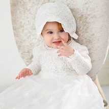 Children&#39;s Long Dress Baby Girl Baby Wedding Dress Dress Baptism Dress - £62.91 GBP