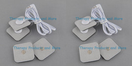 NEW SQUARE 8 Pads + 2 Lead Wires Compatible w/ OMRON PM3030 and Digital Massager - $24.68