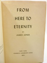 Vintage 1951 Hard Cover Scribner Press From Here to Eternity by James Jones - £58.95 GBP