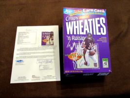 WALTER PAYTON # 34 CHICAGO BEARS HOF SIGNED AUTO VINTAGE WHEATIES CEREAL... - £395.17 GBP