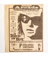 1966 A Patch Of Blue Sidney Poitier Movie Advertisement Arcade Drive In ... - $27.41 CAD