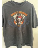 Harley Davidson Motorcycle shirt Joker Not Just Lucky Better Las Vegas S... - £12.45 GBP