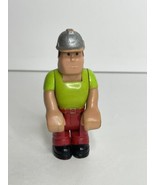 1977 Vintage Fisher Price Husky Helpers Construction Worker Action Figure - $15.45 CAD