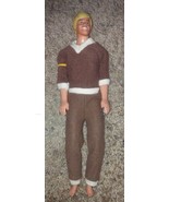 Vintage 1968 Barbie KEN Doll Hong Kong Bendable Knees  Brown Hair - £41.00 GBP