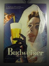 1957 Budweiser Beer Ad - P.S. We Love You - $18.49