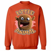 Furry Brown Little Animal Tongue Sticking Out Design - Sweatshirt - £37.88 GBP