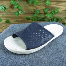 Crocs  Men Slide Sandals Blue Synthetic Slip On Size 12 Medium - $24.75