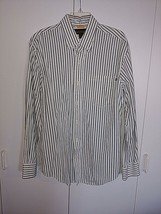 TIMBERLAND MEN&#39;S LS WHITE PINSTRIPE COTTON CASUAL SHIRT-L-NWOT-BUTTON CO... - £6.12 GBP