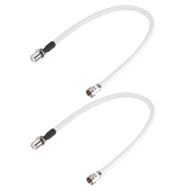 uxcell F Type Male to F Type Female RG6 Coaxial Cable 0.3Meter/1Ft 2pcs - £12.92 GBP