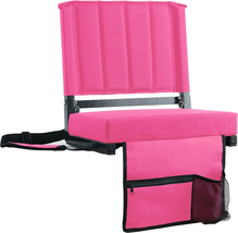 SPORT BEATS Stadium Seat for Bleachers with Back Support and Cushion Includes Sh - £50.68 GBP