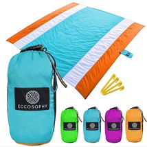 Sandproof Beach Blanket - Oversized Sand Free Beach Mat 9&#39;X10&#39; - Lightweight Out - £54.56 GBP