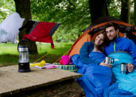 New Standard Camping Hunting Sleeping Bag White Fir Co Fuji SB-10 33&quot; X 75&quot; Blue - £31.84 GBP