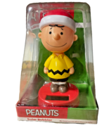 Peanuts Charlie Brown Solar Christmas Bobbler, Holiday, Comics - $19.79