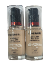 CoverGirl 805 Ivory Outlast Stay Fabulous 3 in 1 Liquid Foundation Set of 2 - $10.33