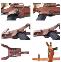 Fits Springfield XDS 4”BBL Handmade Vertical Shoulder Holster Double Mag #1158 R image 7