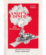 1979 Andy&#39;s Diner 30th Anniversary Postcard Booklet Seattle, Washington - £19.54 GBP