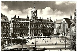 Royal Palace Amsterdam Koninklijk Paleis Amsterdam RPPC Postcard w / Old Cars - £11.64 GBP