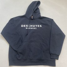 Deschutes Brewery Hoodie Size Medium Black Long Sleeve Pullover Sweatshi... - £22.08 GBP