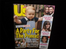US Weekly Magazine Aug 4, 2014 Prince George, Adam Levine, Zoe Saldana - £7.02 GBP