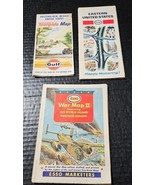 WWII Issue ESSO Oil Company War Map II, 67 Eastern US, 66 Gulf Oil Arizo... - €21,17 EUR