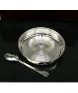 999 fine solid silver Tray or plate, silver vessel, silver baby utensils... - $334.32 CAD