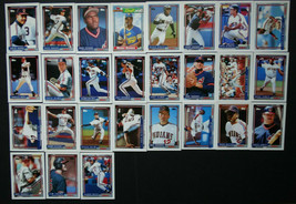 1992 Topps Cleveland Indians Team Set of 27 Baseball Cards - £7.07 GBP