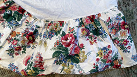 RALPH LAUREN Elaine QUEEN floral Bedskirt Dust Ruffle 13&quot; Drop - £54.44 GBP