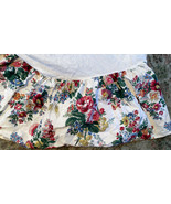 RALPH LAUREN Elaine QUEEN floral Bedskirt Dust Ruffle 13&quot; Drop - £54.50 GBP