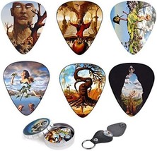 Surreal Art Guitar Picks 12 Pack W/Tin Box &amp; Picks Holder Christmas Gift. - £35.54 GBP