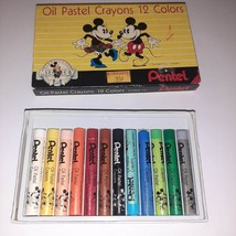 NEW Vintage Disney Pentel Oil Pastels Mickey Mouse &amp; Minnie UNUSED - $9.90