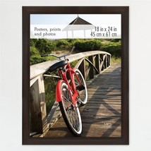 MCS Museum Poster Frame, Espresso Woodgrain, 18 x 24 in, Single - £26.16 GBP