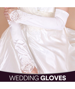 Fancy Fingerless Gloves,Stretch Dull Satin Fingerless Gloves,Elegant Loo... - $28.88