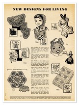 Print Ad TV Radio Mirror Needlecraft Patterns 1956 Newsprint Advertisement - $9.70