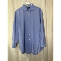 1990s Polo Ralph Lauren Regent Blue Gingham Plaid Prep Old Money Oxford XL - $533.02 MXN