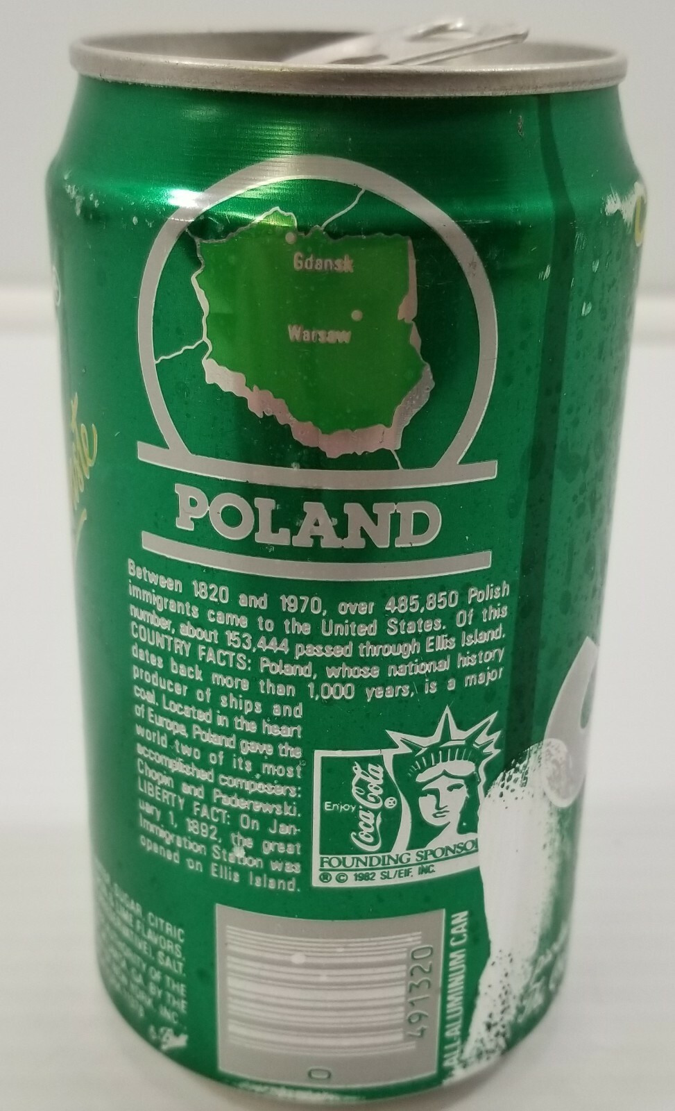 C) Vintage Sprite 12oz Empty Soda Can Coca-Cola Bottling New York City Item image 3