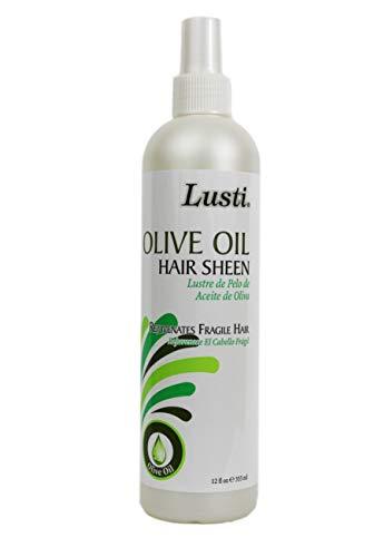 Lusti Olive Oil Hair Sheen, 12 fl oz - Rejuvenates Fragile Hair - Herbal... - $2.99