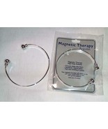SILVER MAGNETIC BANGLE BRACELET jewelry JL374 natural health magnet brac... - $89.48 MXN