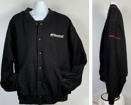 BF Goodrich Tires Mast Training Wool Jacket Mens XXL Black Embroidered Pockets - £55.35 GBP