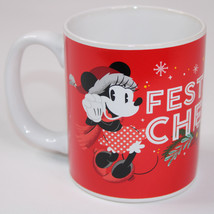 Disneys 2021 Christmas Festive Cheer Coffee Mug With Mickey And Minnie M... - £6.89 GBP