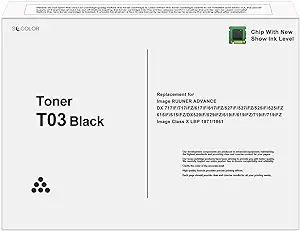 T03 Toner Cartridge [With New Chip] Remanufactured T03 Black Toner Cartr... - $315.99