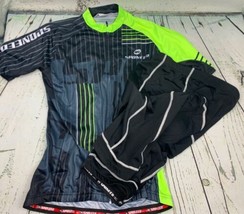 Cycling Jersey Short Sleeve Men MTB Bike Clothing Road Bicycle Shorts XL - £38.58 GBP