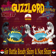 Pokemon Sword &amp; Shield Guzzlord  6IV Shiny &amp; Non Shiny Battle Ready Home - £1.52 GBP