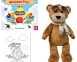 Aviator Teddy Bear Toy Gift Set Bizzy Bear Airplane Pilot Book Stuffed A... - £39.04 GBP