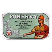 Minerva Gourmet - Canned Mackerel Fillets in Olive oil - 5 tins x 120 gr - £27.74 GBP